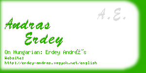 andras erdey business card